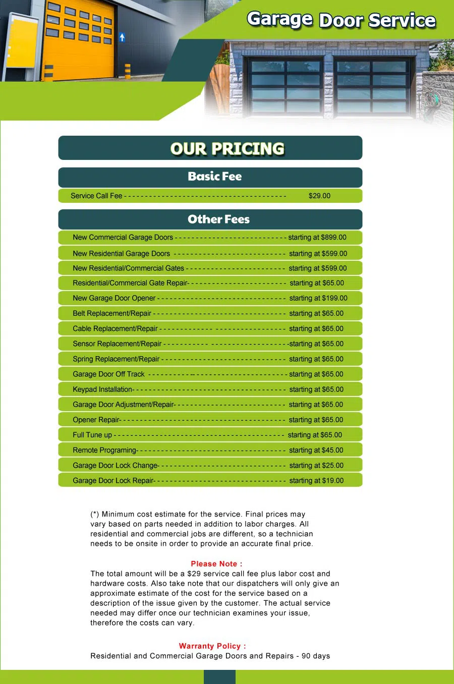 Garage Door 24 Hours Repair Lake Orion, MI 248-532-0002